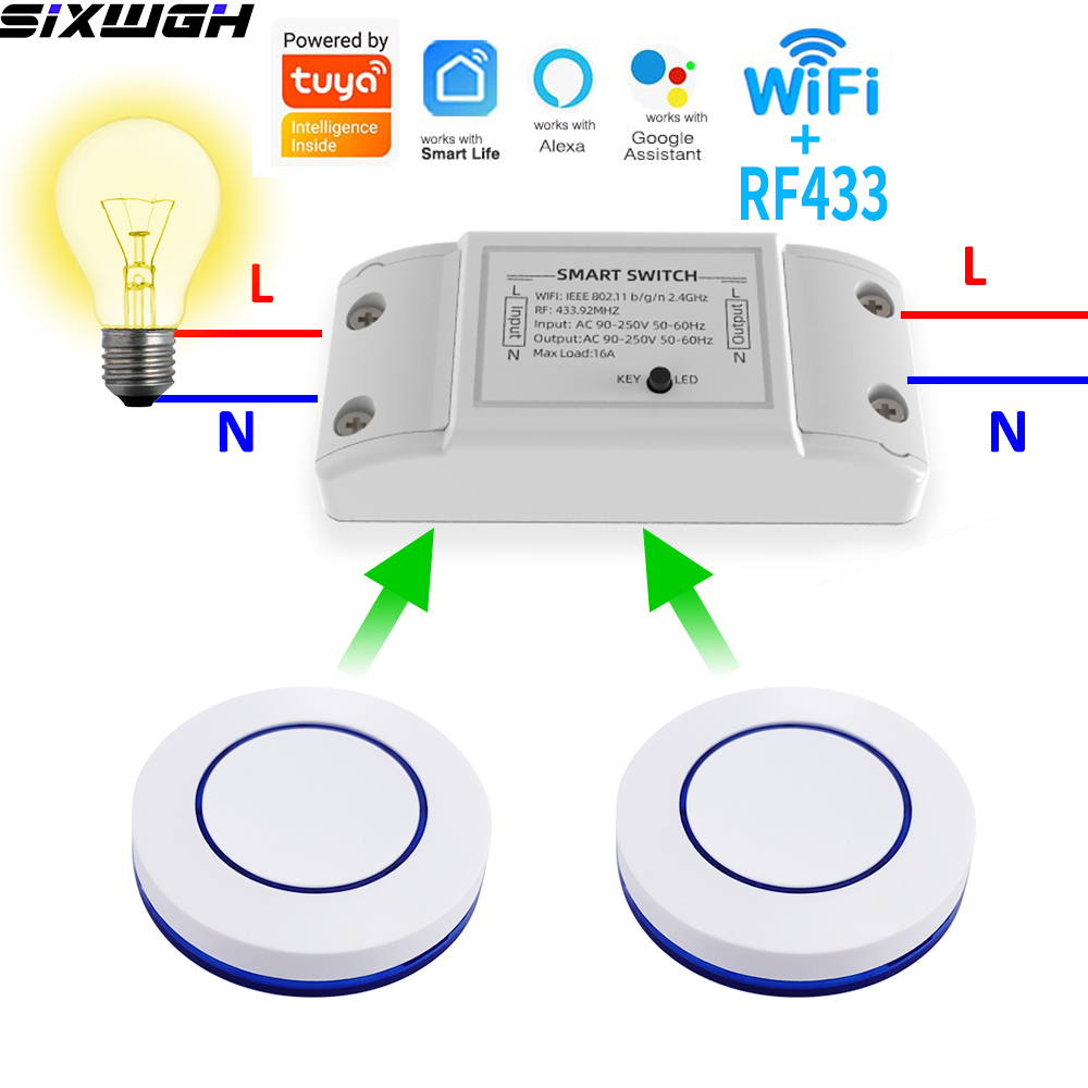 Smart Home Sistem - 16A WiFi Tuya Smart Switch Wireless