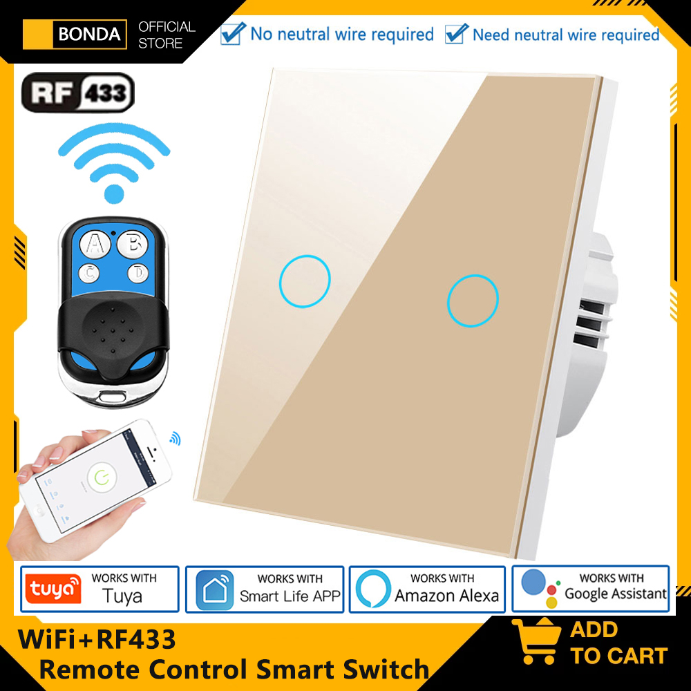 Smart Home Sistem - Tuya EU WiFi+RF433 Smart Remote control