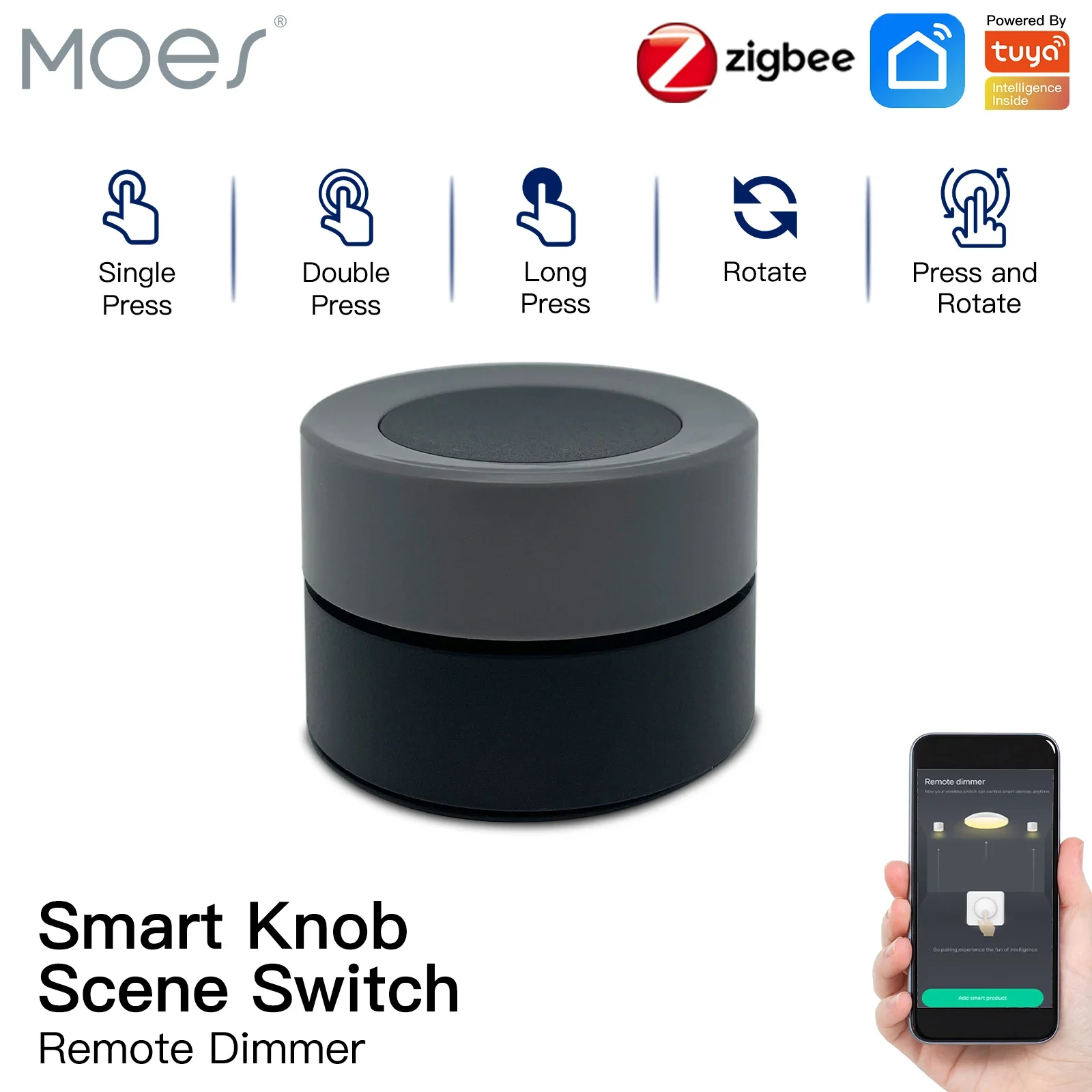 MOES Tuya ZigBee Smart Knob Sw - Smart Home Z Wave review and price