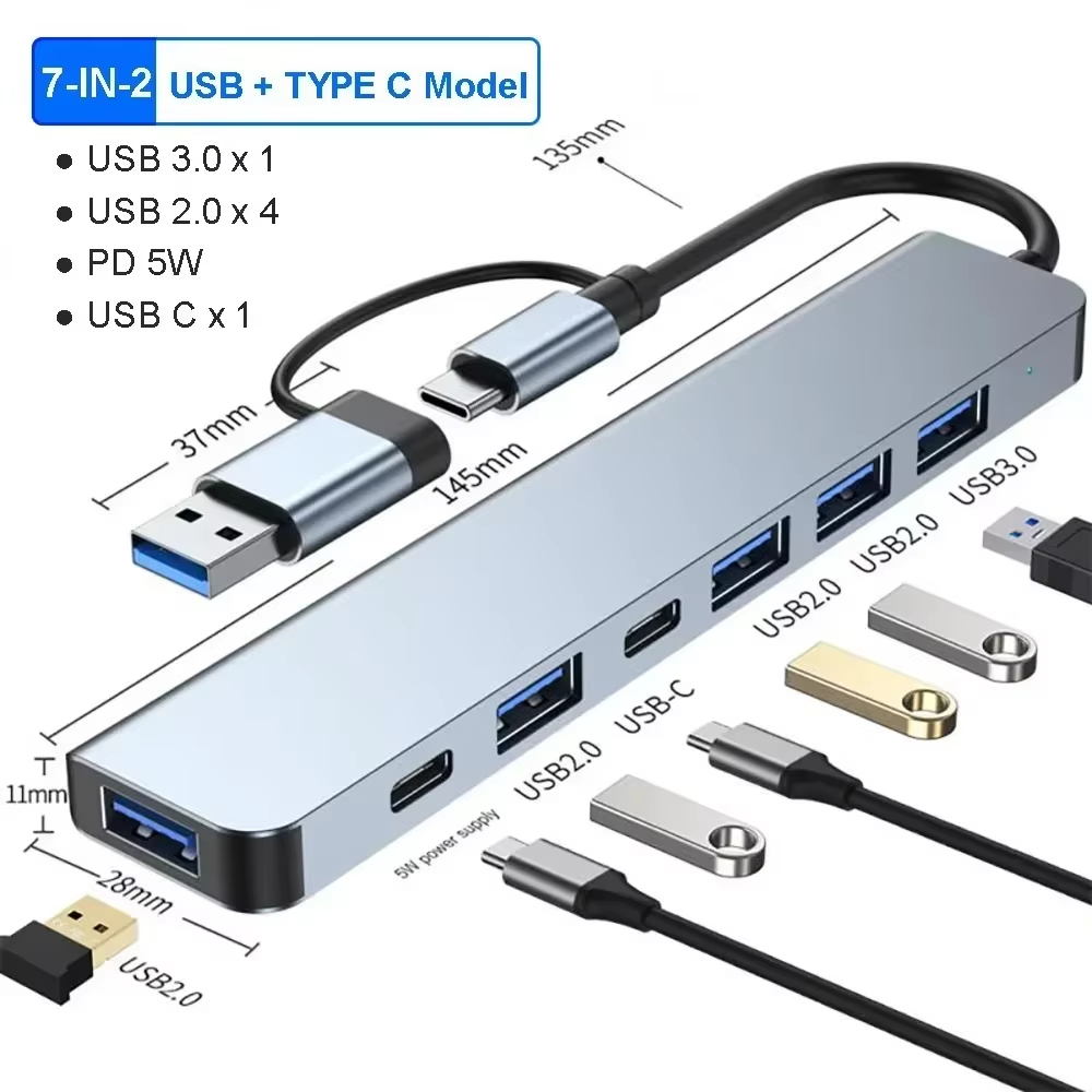 7 in 2 USB C Hub Expander Mult - Smart Home Hub 2 review and price
