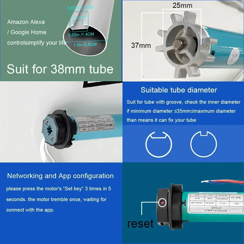 SZMYQ 25mm 2N Tuya Smart Curta - Smart Home System review and price