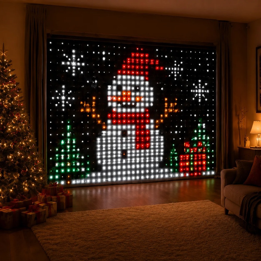 LED Pixel Curtain Lights Bluet - Smart Home Control review and price