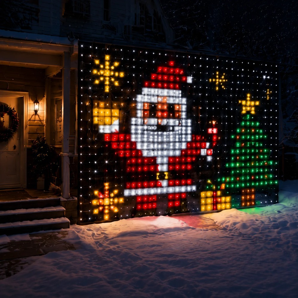 LED Pixel Curtain Lights Bluet - Smart Home Control review and price