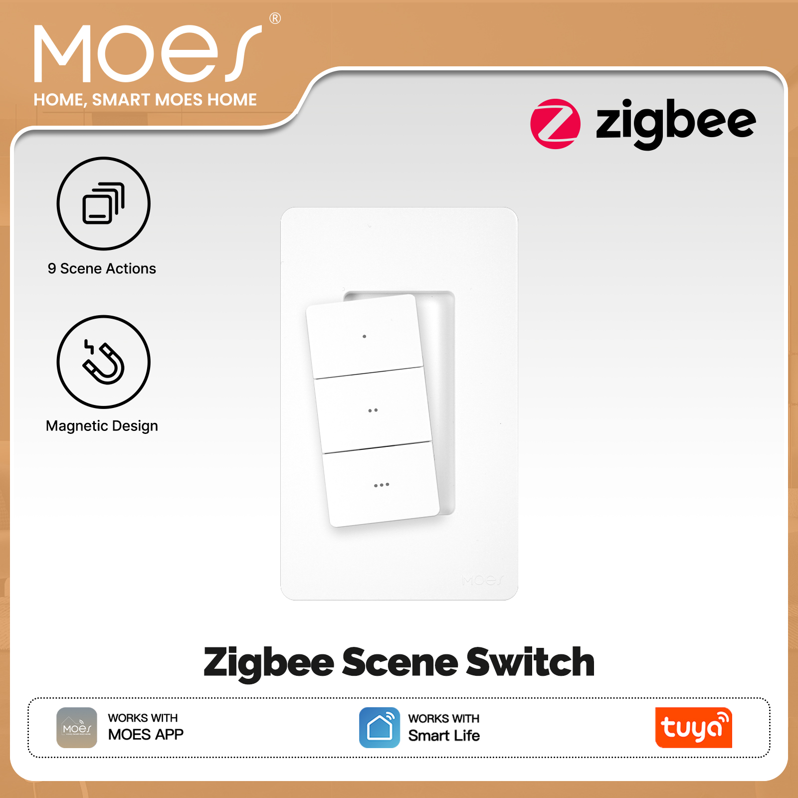 MOES Tuya Zigbee Smart Wireles - Smart Home Z Wave review and price