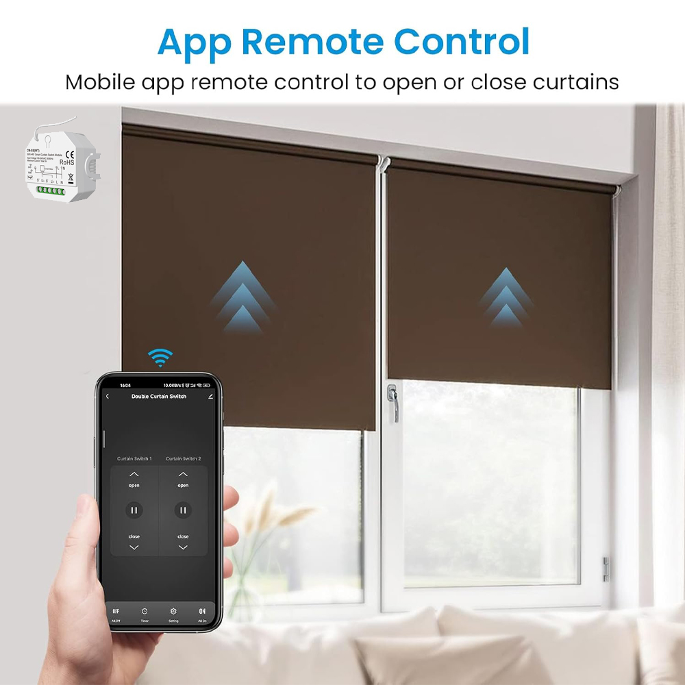 Smart Curtain Switch for Rolle - Smart Home Voice Control review and price