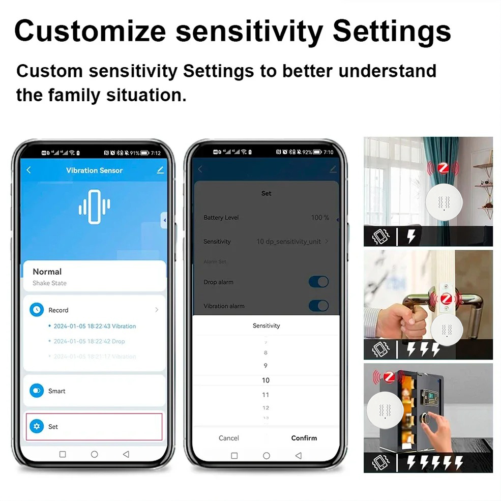 Tuya ZigBee Smart Vibration &  - Smart Home Monitoring review and price