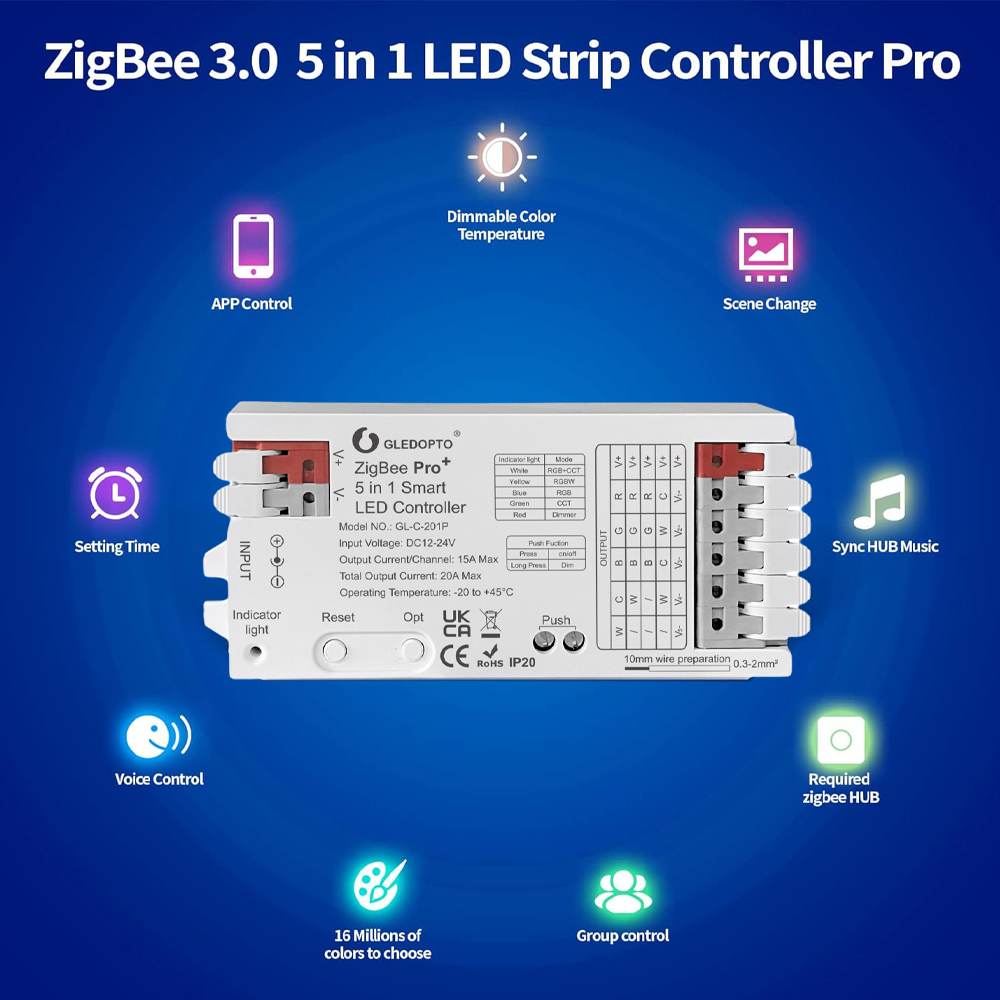 Smart ZigBee 3.0 LED Controlle - Smart Home Hub 2 review and price