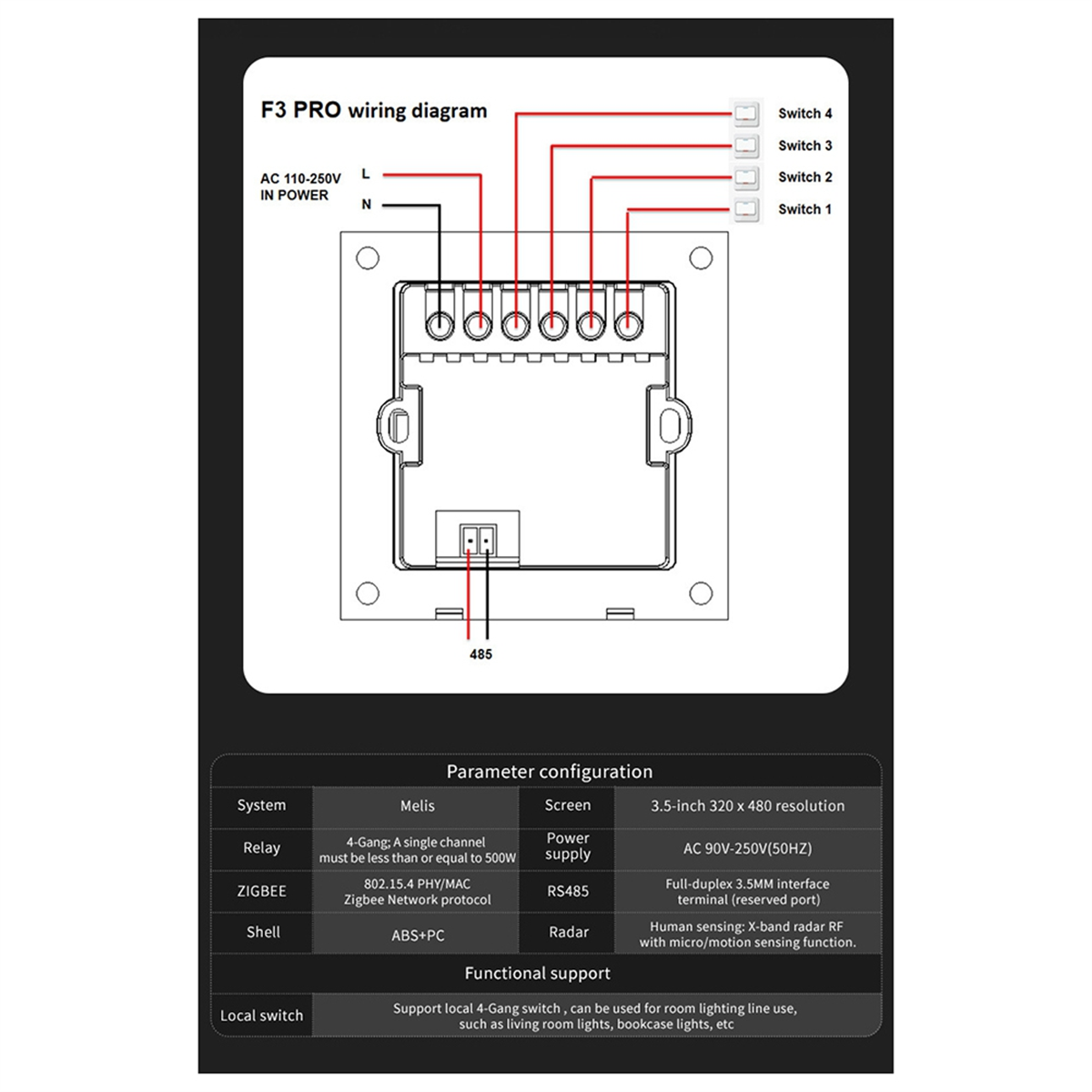 ABQR 3.5 Inch Smart Wall Switc - Smart Home Z Wave review and price