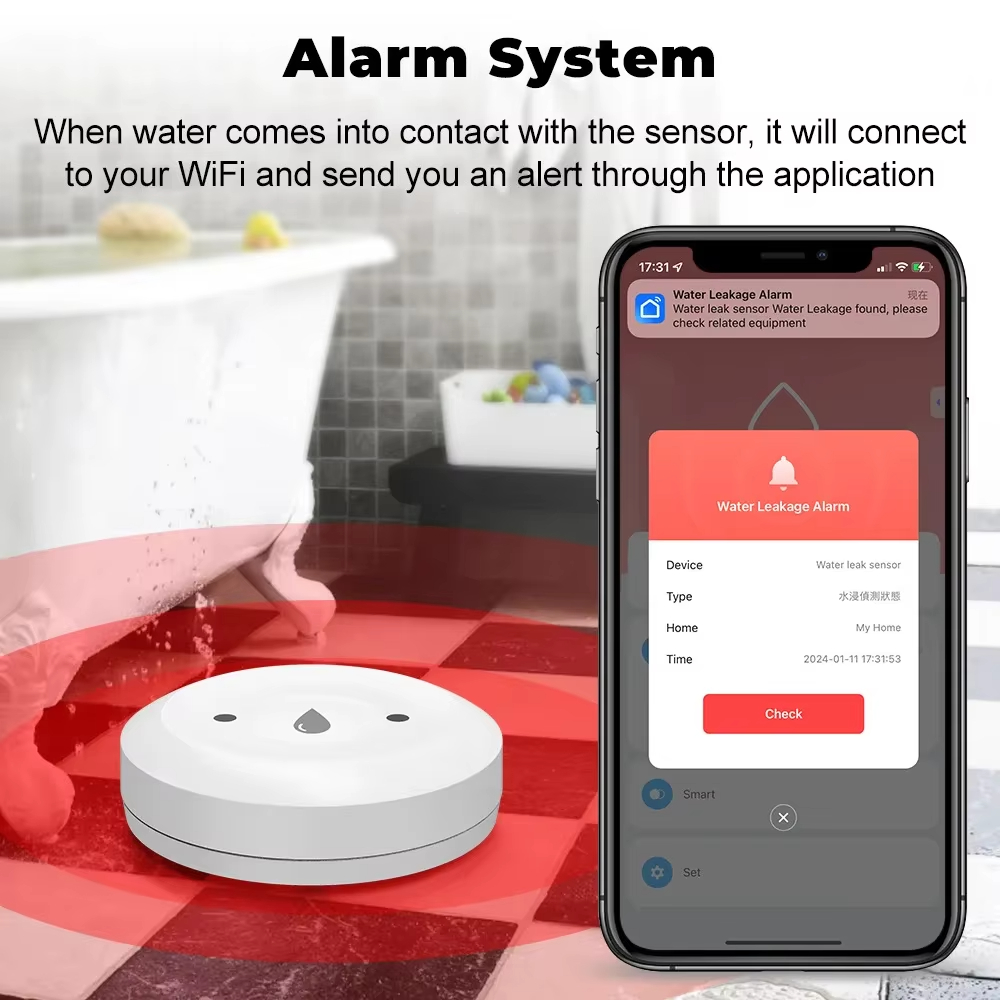 Tuya ZigBee 3.0 Water Leak Det - Smart Home Monitoring review and price