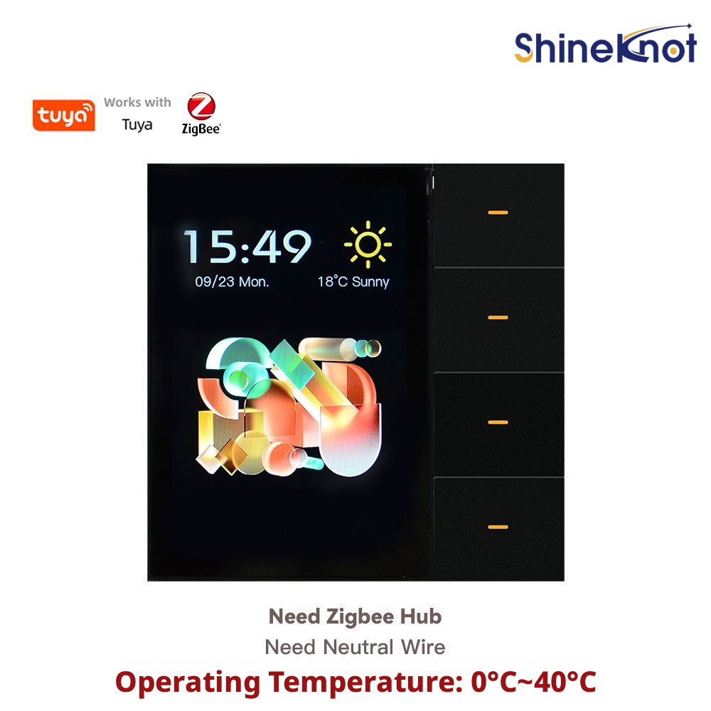 Shineknot tuya 3.5-Inch Screen - Smart Home Zigbee review and price