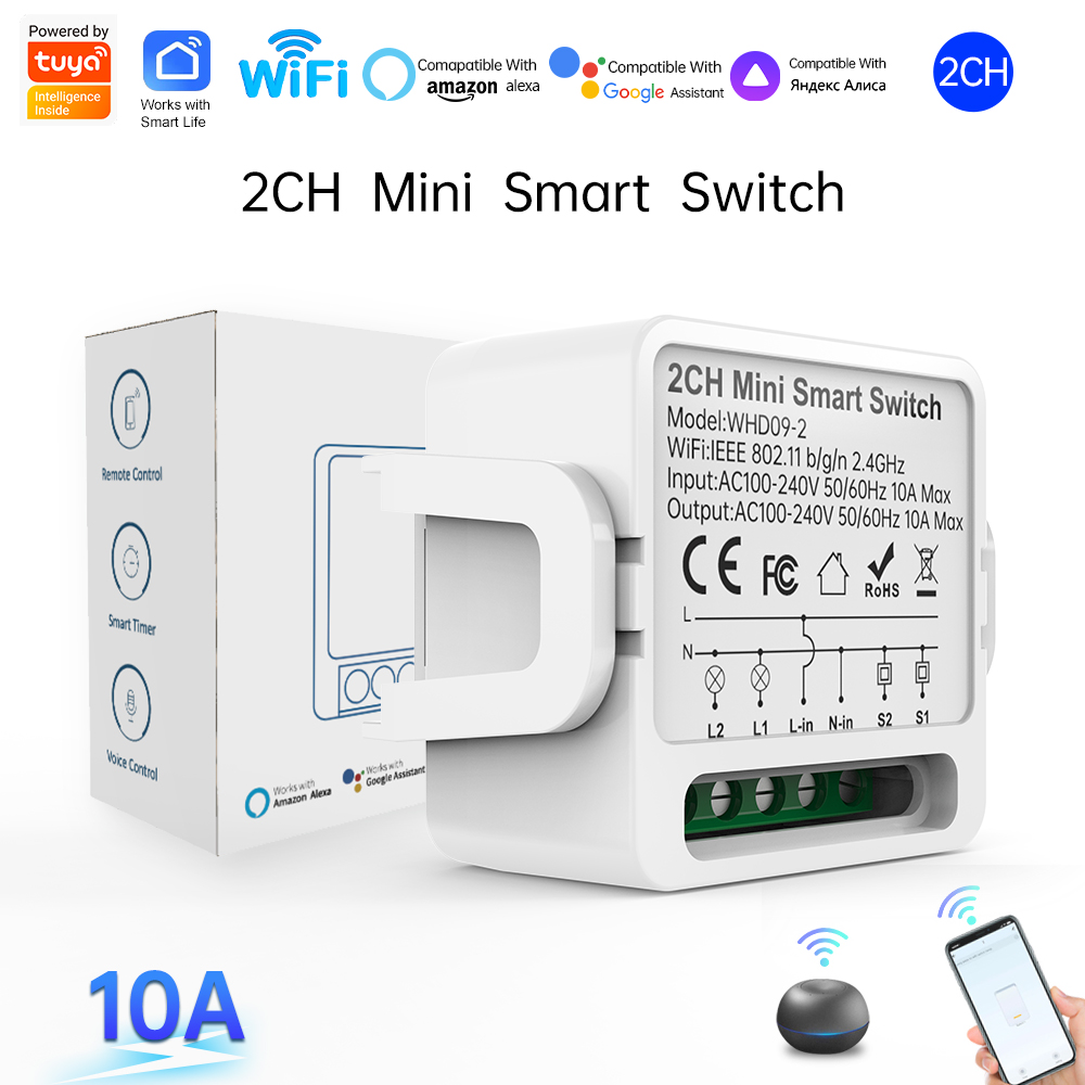 2 Way Tuya Smart Switch 2Gang  - Smart Home Sistem review and price