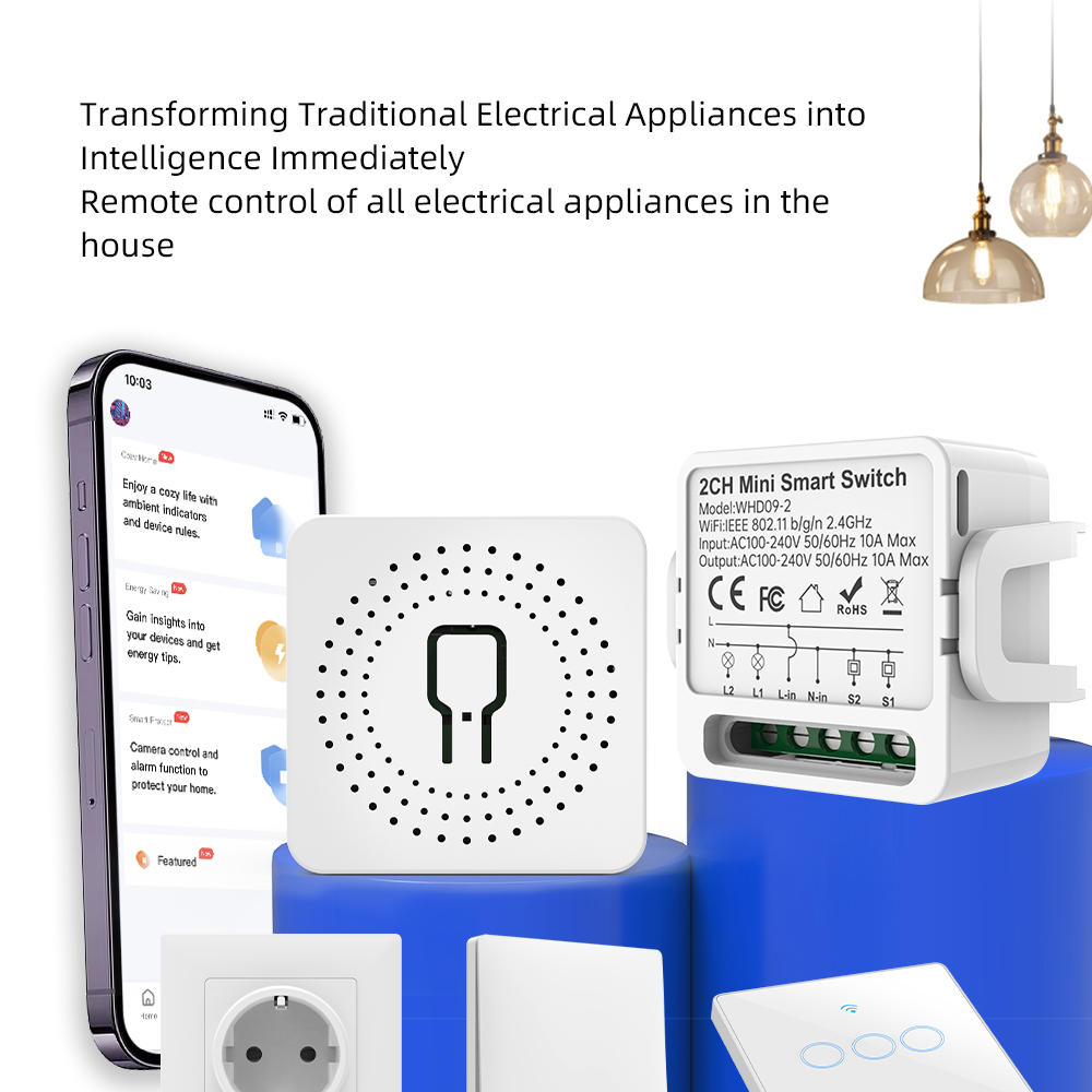 2 Way Tuya Smart Switch 2Gang  - Smart Home Sistem review and price