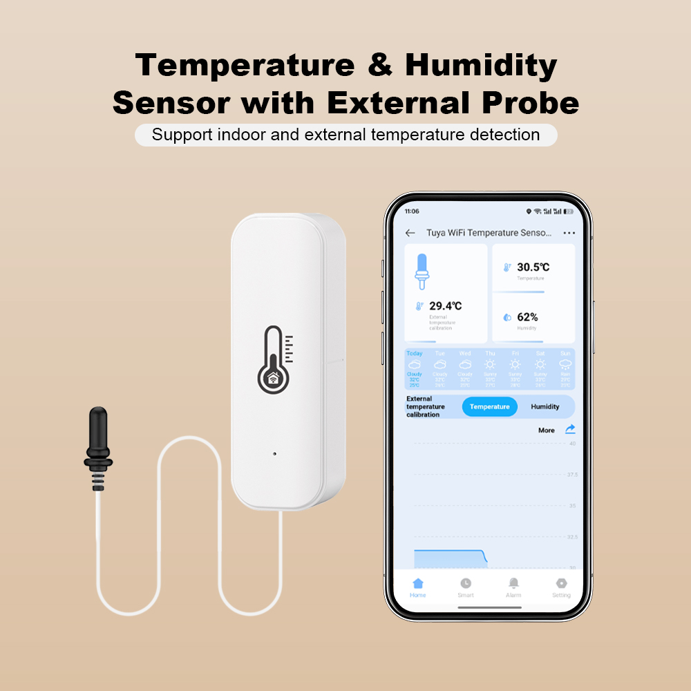2026 New Tuya WiFi Humidity Te - Smart Home Monitoring review and price