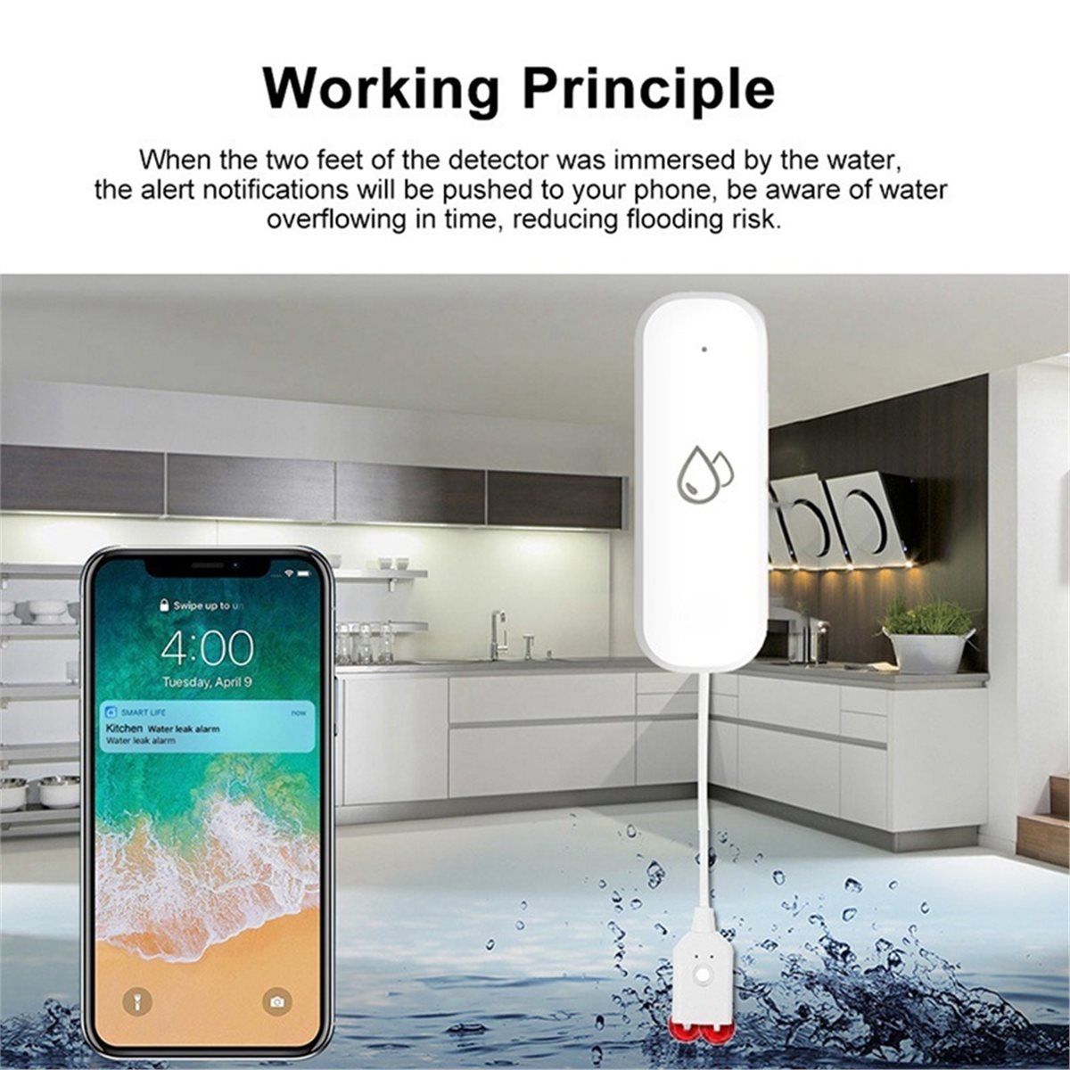 Compatible ZigBee Water Leak S - Smart Home Zigbee review and price